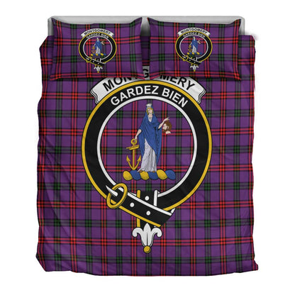 Montgomery Modern Tartan Crest Bedding Set