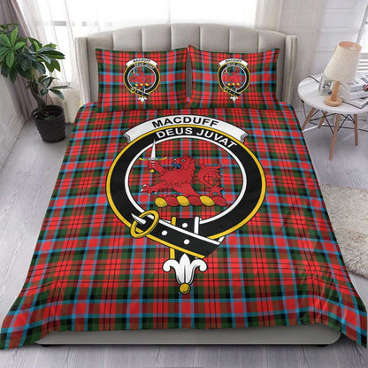 MacDuff Modern Tartan Crest Bedding Set