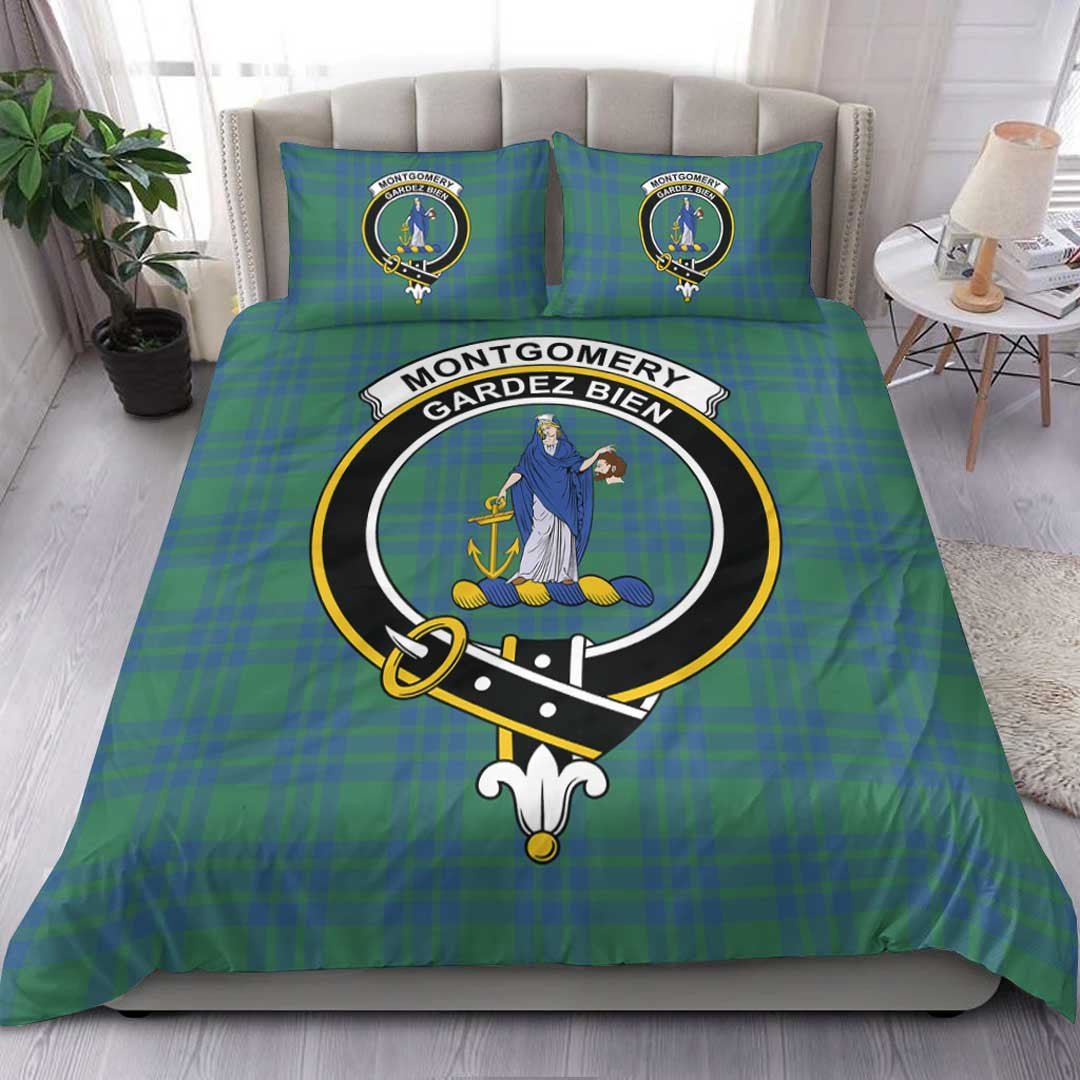 Montgomery Ancient Tartan Crest Bedding Set