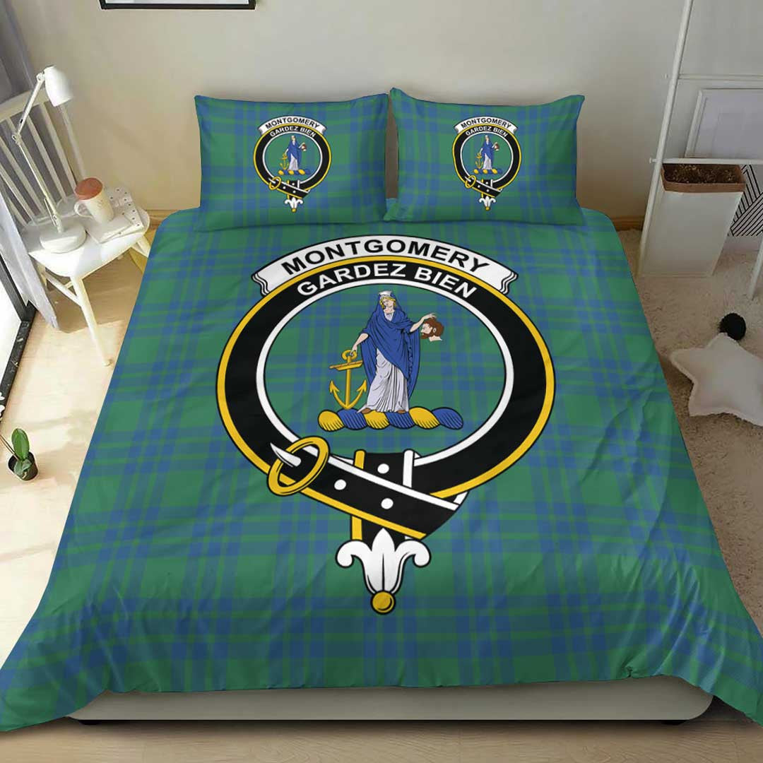 Montgomery Ancient Tartan Crest Bedding Set