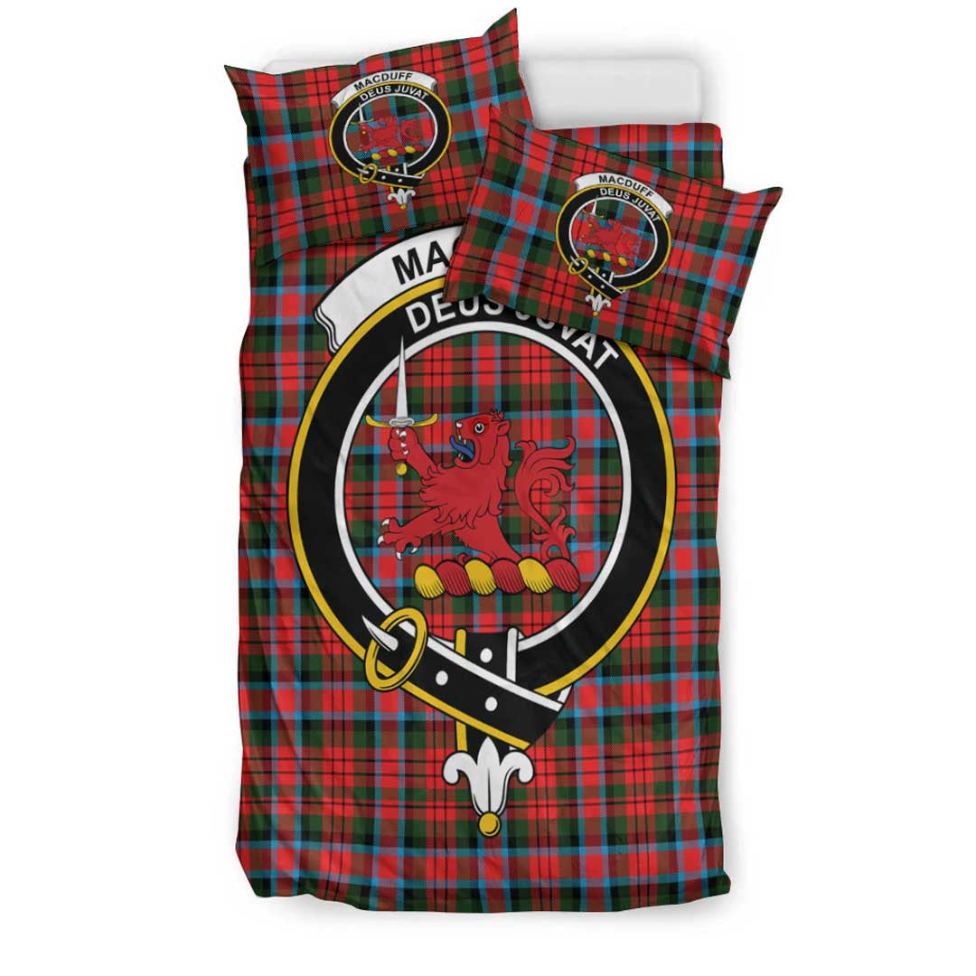 MacDuff Modern Tartan Crest Bedding Set