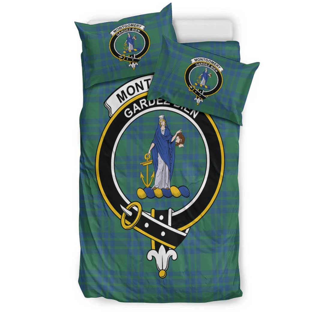 Montgomery Ancient Tartan Crest Bedding Set