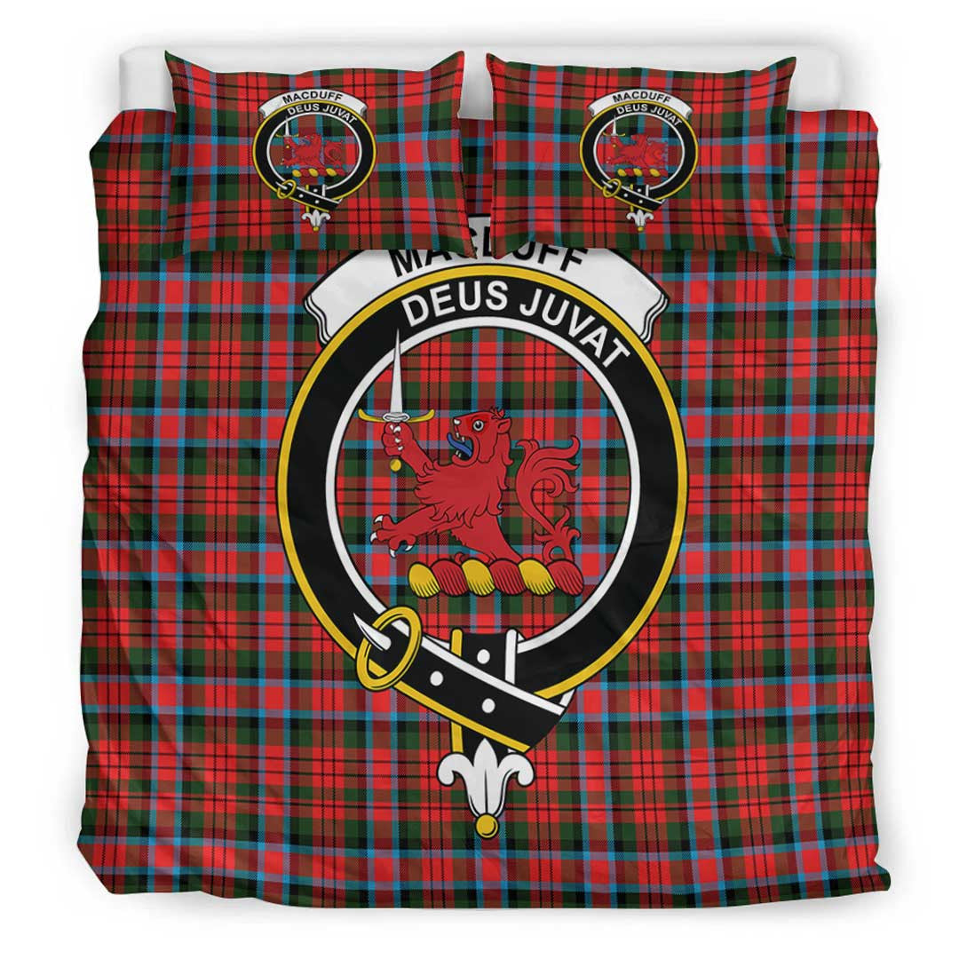 MacDuff Modern Tartan Crest Bedding Set