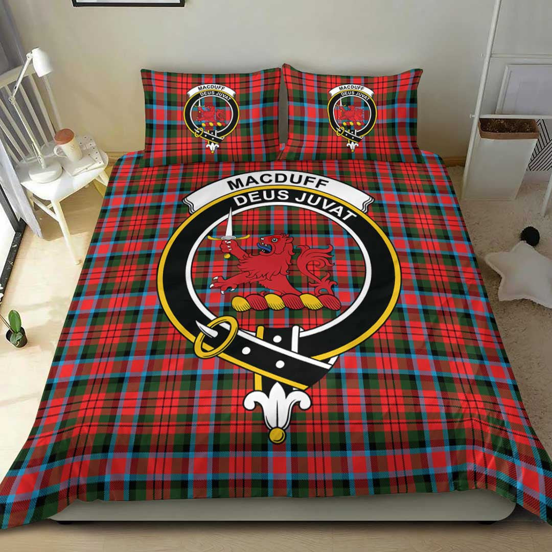 MacDuff Modern Tartan Crest Bedding Set