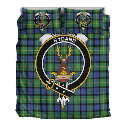 Gordon Old Ancient Tartan Crest Bedding Set