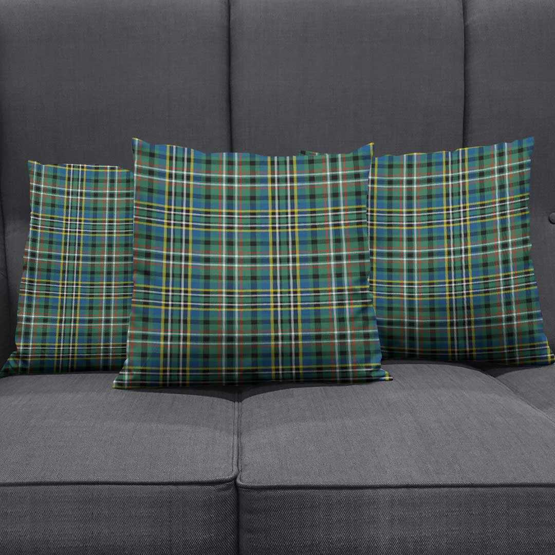 Scott Green Ancient Tartan Plaid Pillow Cover