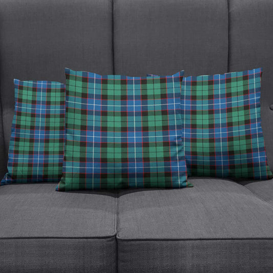 Hunter Ancient Tartan Plaid Pillow Cover