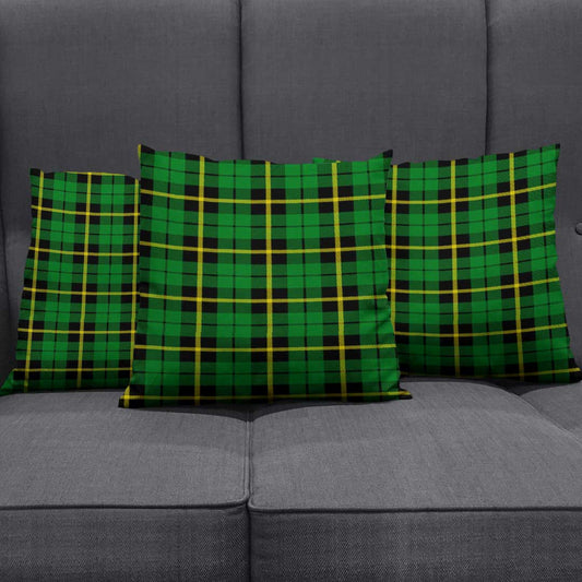 Wallace Hunting - Green Tartan Plaid Pillow Cover