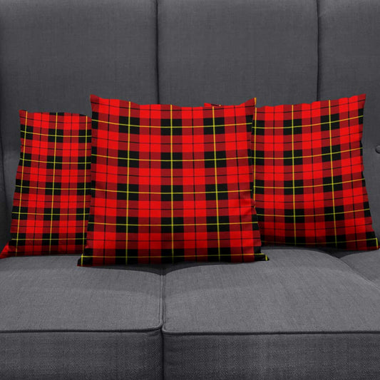 Wallace Hunting - Red Tartan Plaid Pillow Cover