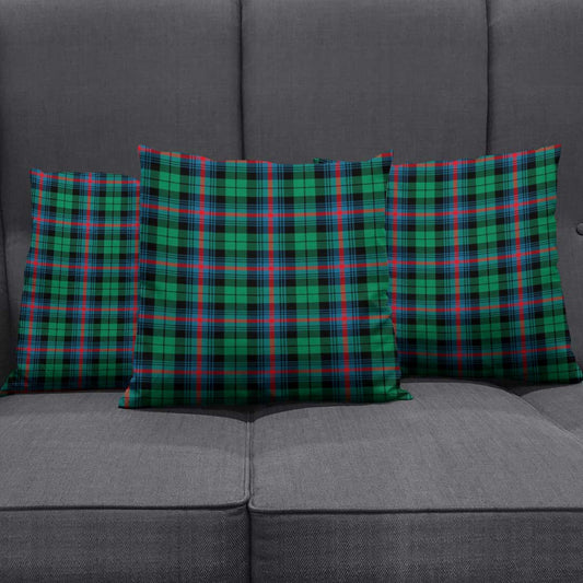 Urquhart Broad Red Ancient Tartan Plaid Pillow Cover