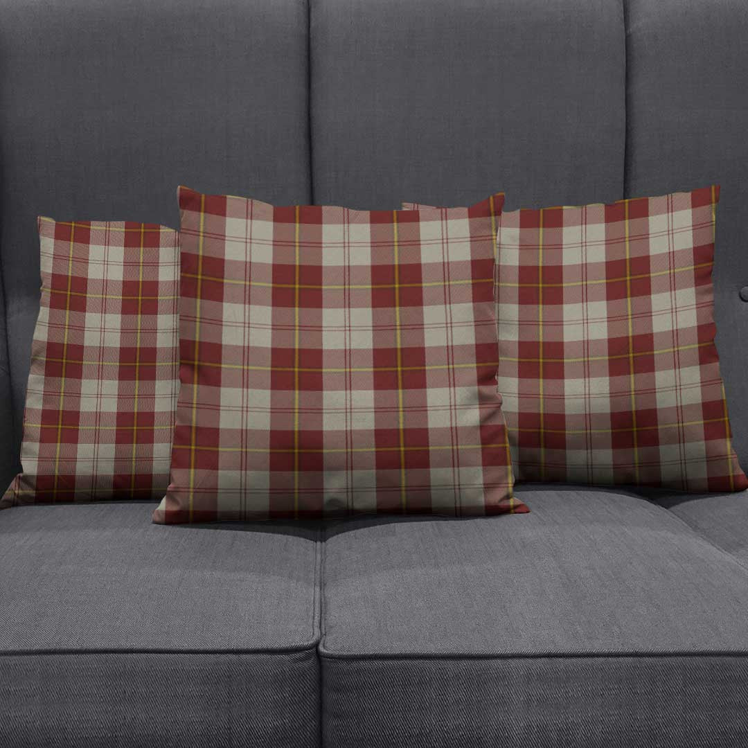 Cunningham Burgundy Dancers Tartan Plaid Pillow Cover