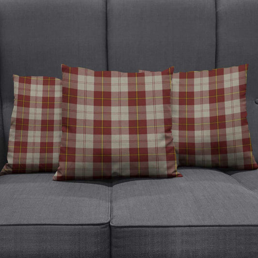 Cunningham Burgundy Dancers Tartan Plaid Pillow Cover