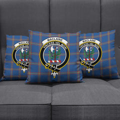 MacLaine of Loch Buie Hunting Ancient Tartan Crest Pillow Cover