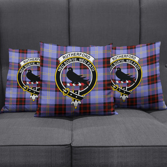 Rutherford Tartan Crest Pillow Cover