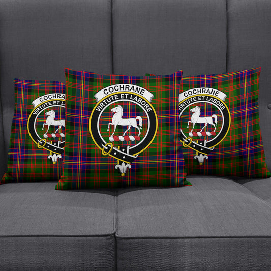 Cochrane Modern Tartan Crest Pillow Cover