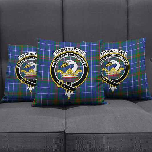 Edmonstone Tartan Crest Pillow Cover