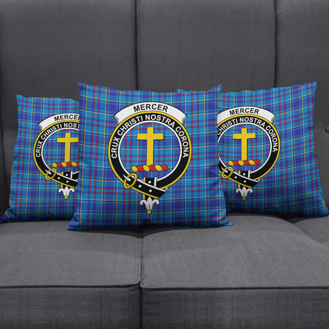 Mercer Modern Tartan Crest Pillow Cover