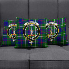 MacIntyre Hunting Modern Tartan Crest Pillow Cover