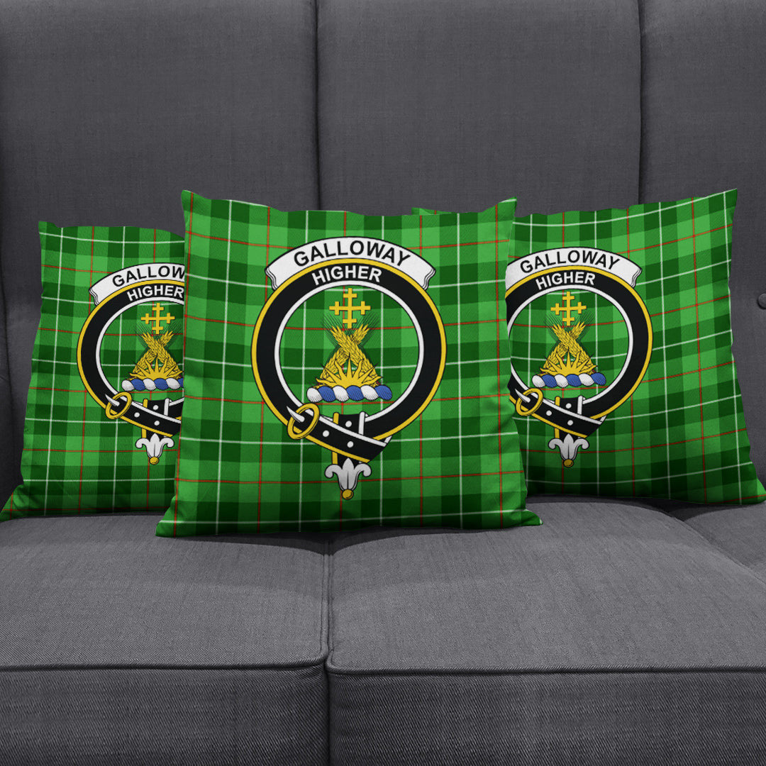 Galloway District Tartan Crest Pillow Cover