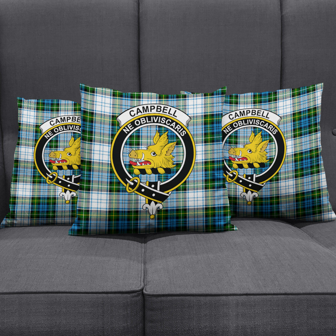 Campbell Dress Tartan Crest Pillow Cover