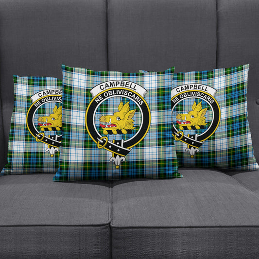 Campbell Dress Tartan Crest Pillow Cover