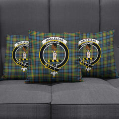 MacLellan Ancient Tartan Crest Pillow Cover