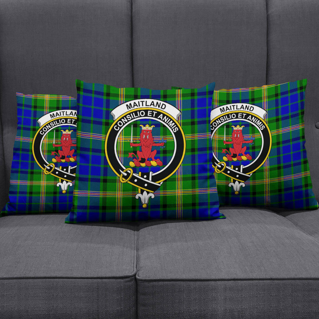 Maitland Tartan Crest Pillow Cover