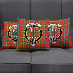 MacLaine of Loch Buie Tartan Crest Pillow Cover