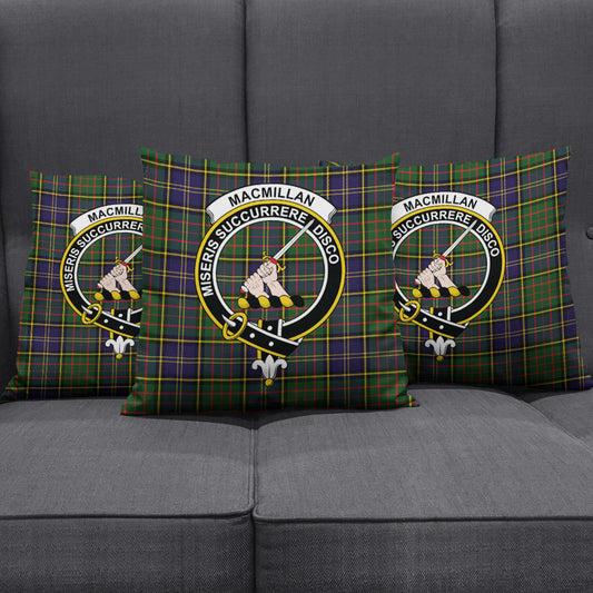 MacMillan Hunting Modern Tartan Crest Pillow Cover