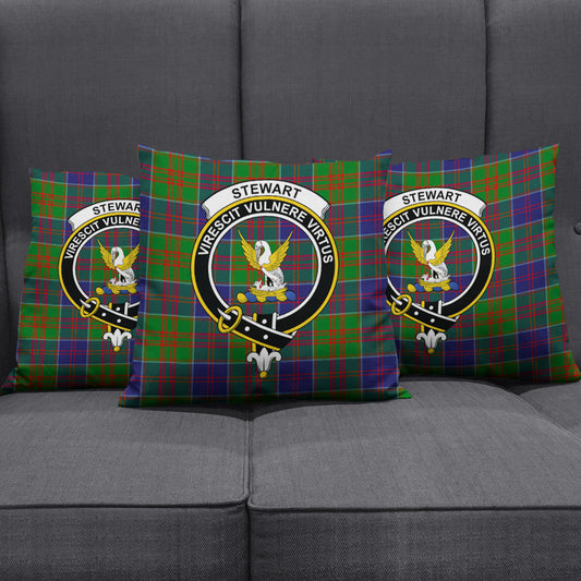 Stewart of Appin Hunting Modern Tartan Crest Pillow Cover