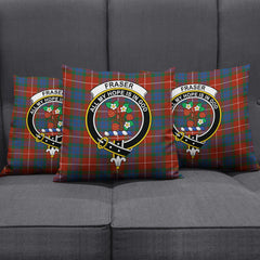 Fraser Ancient Tartan Crest Pillow Cover