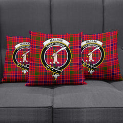 MacRae Modern Tartan Crest Pillow Cover