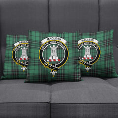 MacLean Hunting Ancient Tartan Crest Pillow Cover
