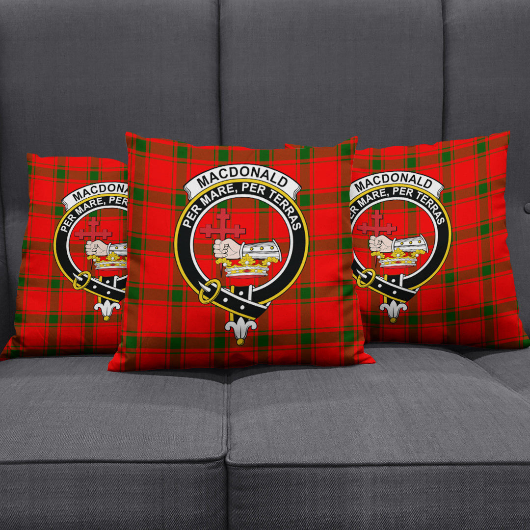 MacDonald of Sleat Tartan Crest Pillow Cover