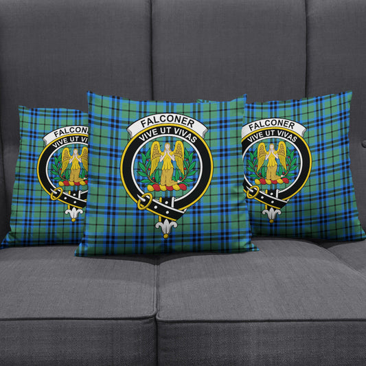 Falconer Tartan Crest Pillow Cover