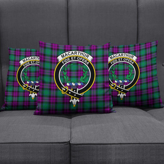 MacArthur Milton Tartan Crest Pillow Cover