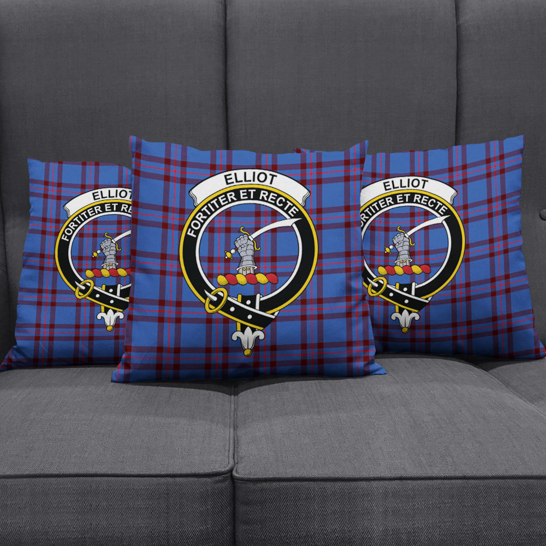 Elliot Modern Tartan Crest Pillow Cover