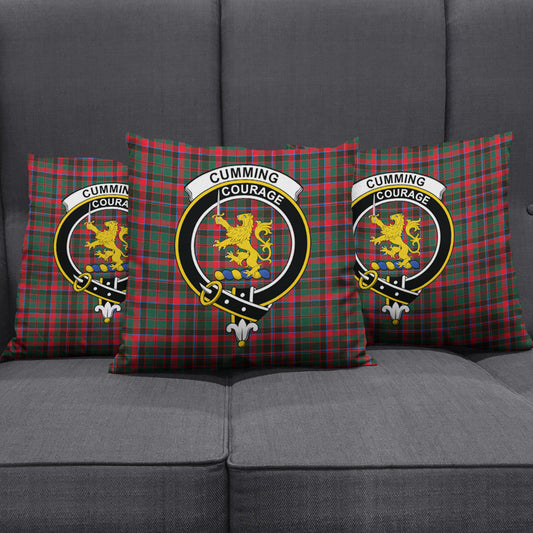 Cumming Hunting Modern Tartan Crest Pillow Cover