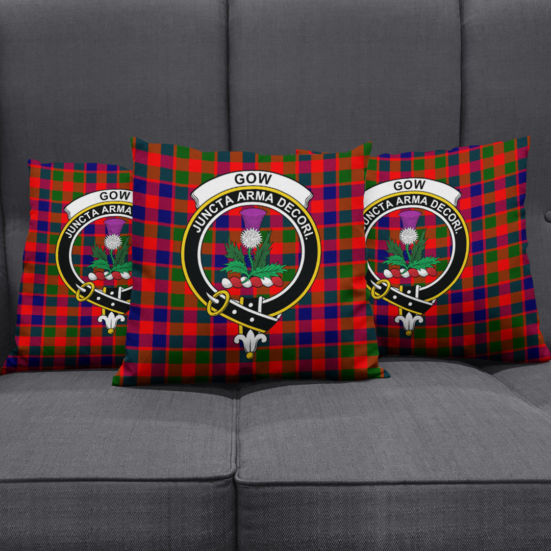 Gow Modern Tartan Crest Pillow Cover