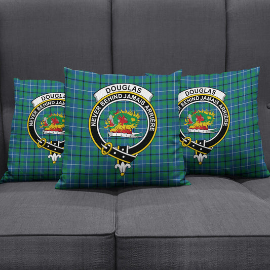 Douglas Ancient Tartan Crest Pillow Cover