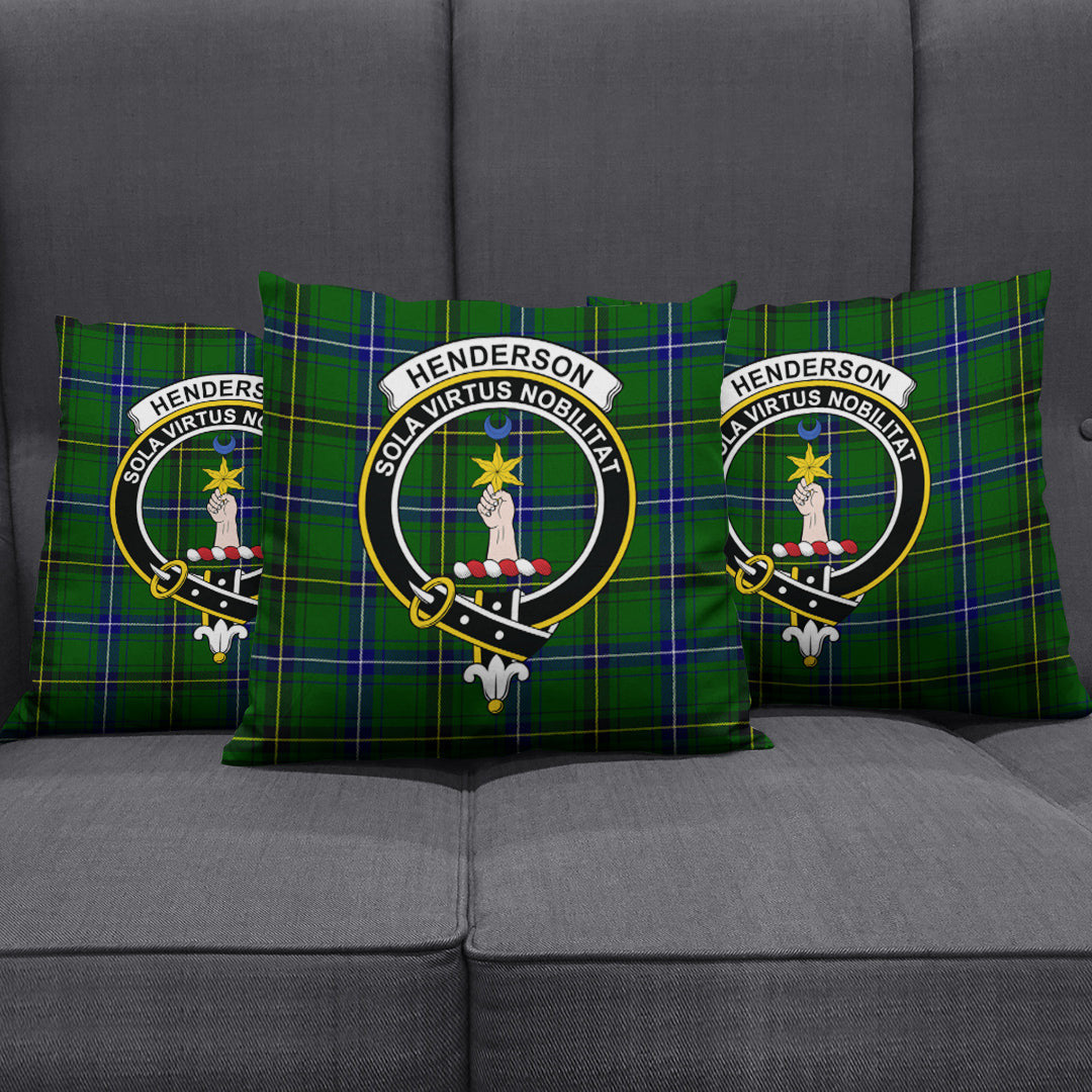 Henderson Modern Tartan Crest Pillow Cover