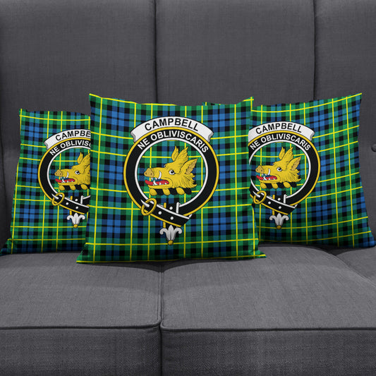 Campbell of Breadalbane Ancient Tartan Crest Pillow Cover