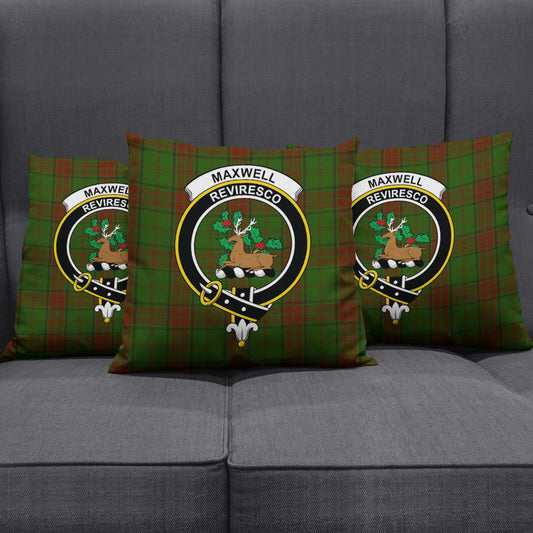 Maxwell Hunting Tartan Crest Pillow Cover