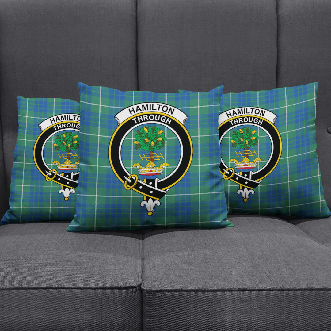 Hamilton Hunting Ancient Tartan Crest Pillow Cover