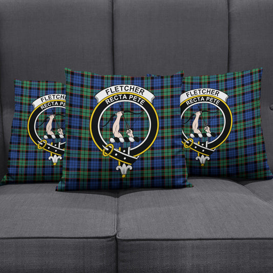 Fletcher Ancient Tartan Crest Pillow Cover