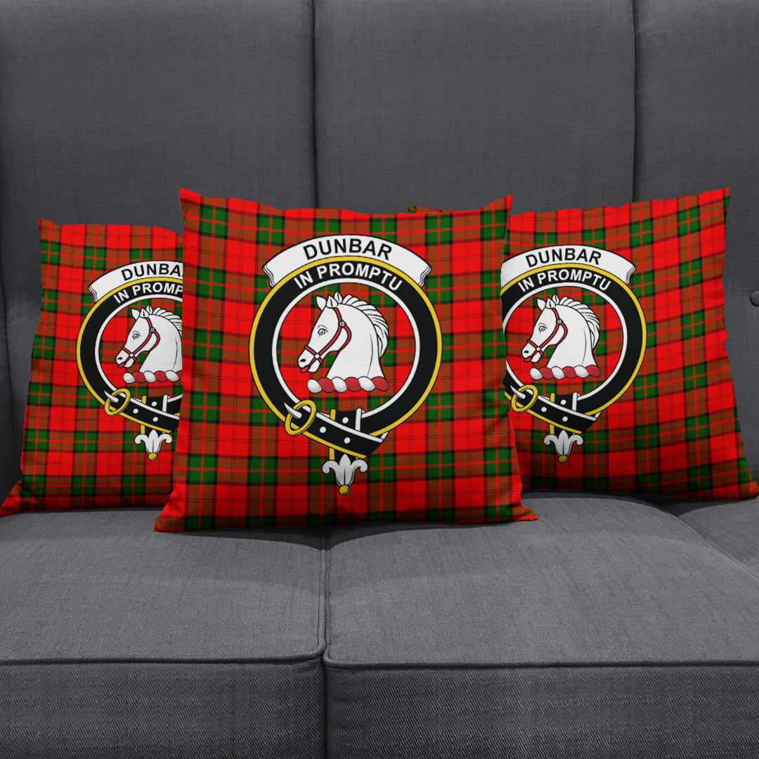 Dunbar Modern Tartan Crest Pillow Cover