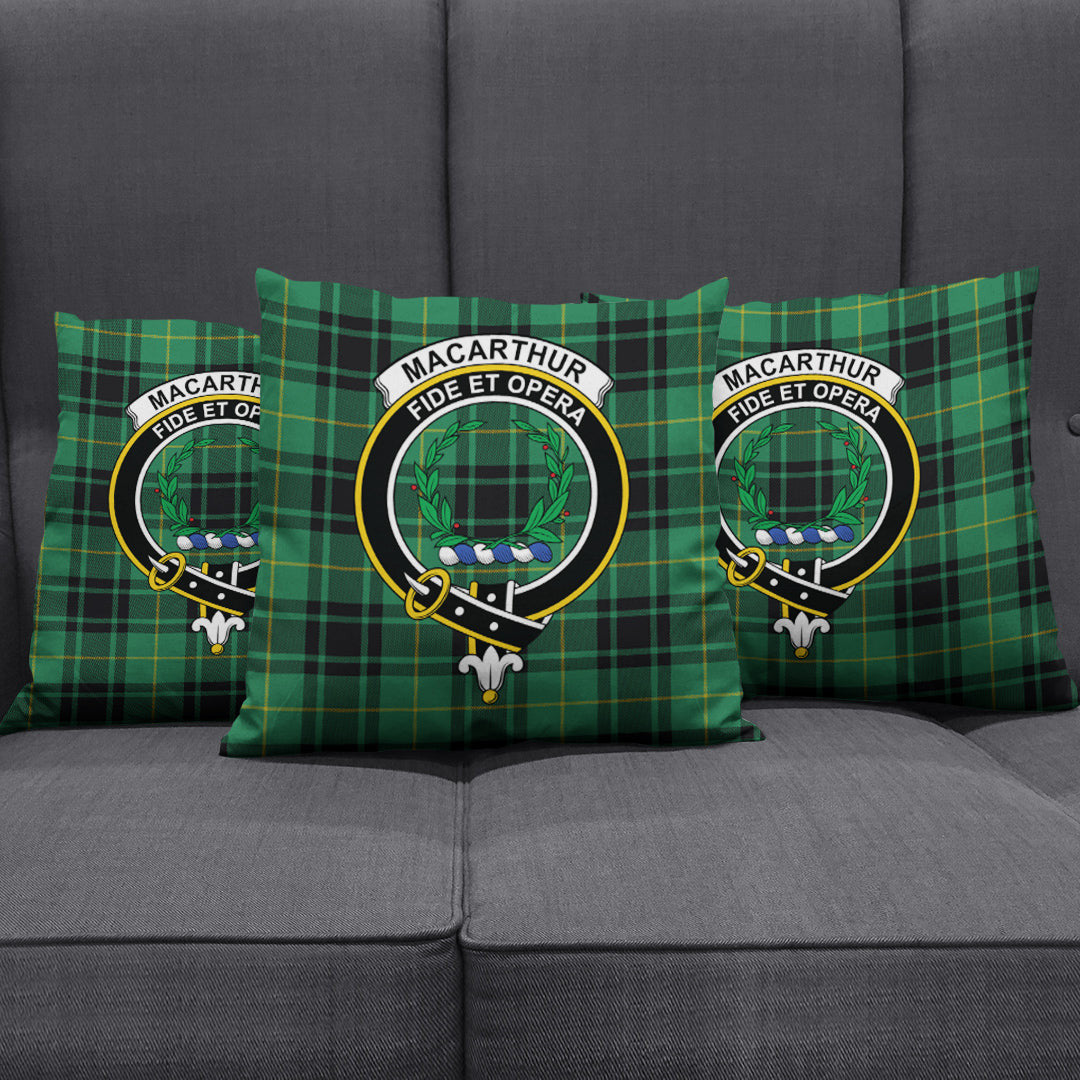 MacArthur Ancient Tartan Crest Pillow Cover