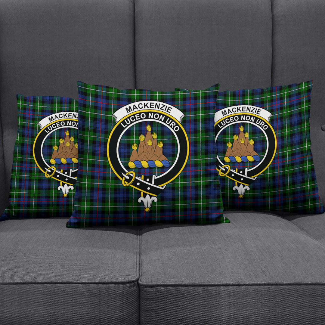 MacKenzie Modern Tartan Crest Pillow Cover