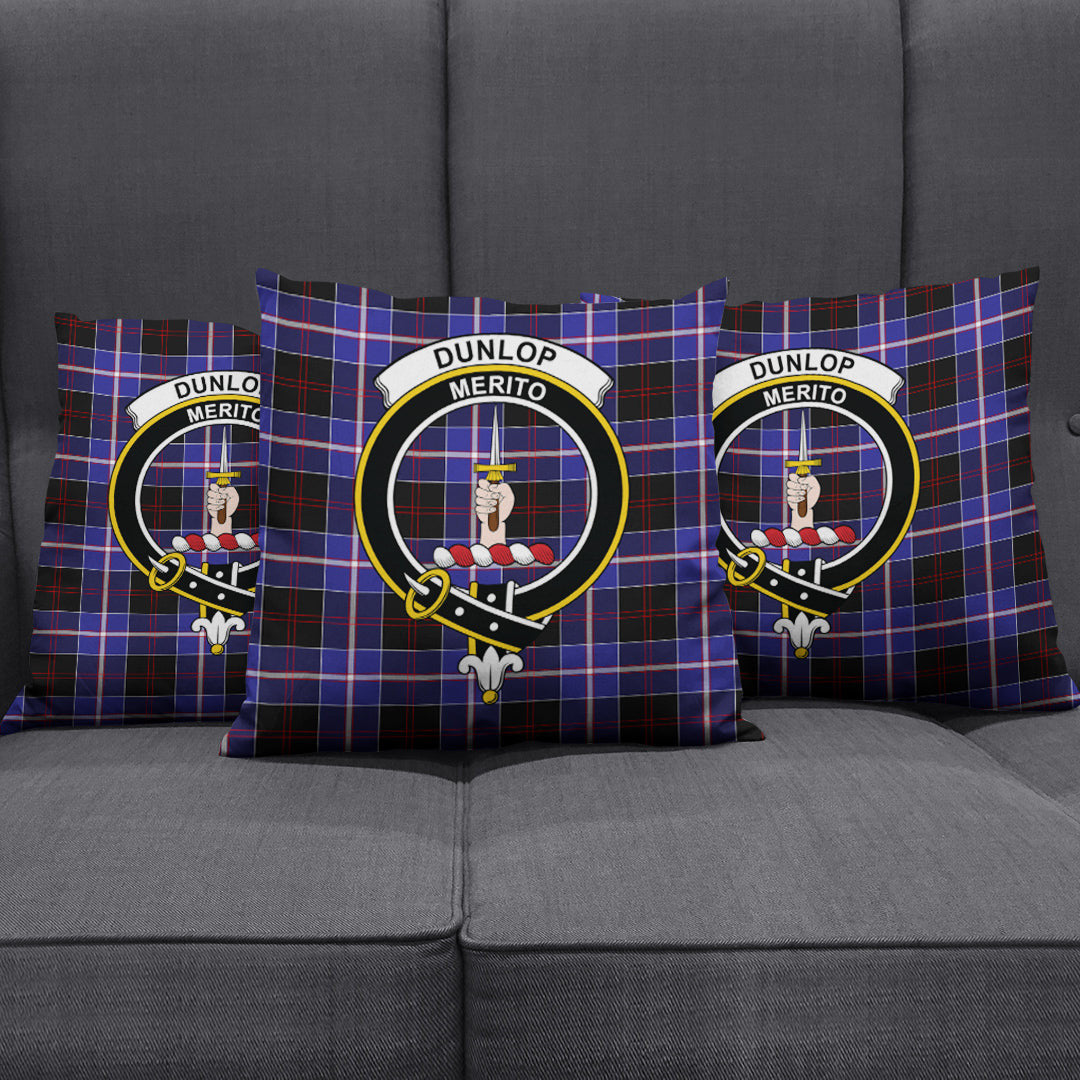 Dunlop Modern Tartan Crest Pillow Cover