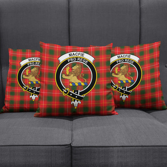 MacFie Tartan Crest Pillow Cover